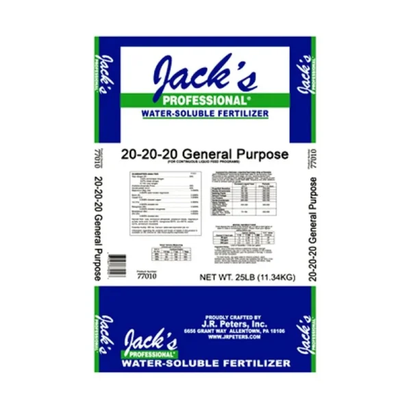Peters General Purpose Fertilizer, 20-20-20 Fertilizer, 25-Pound