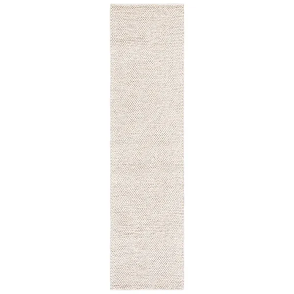 Almus Solid Color Handmade Tufted Wool Area Rug in Beige/Ivory Beachcrest Home Rug Size: Runner 2'3" x 11'