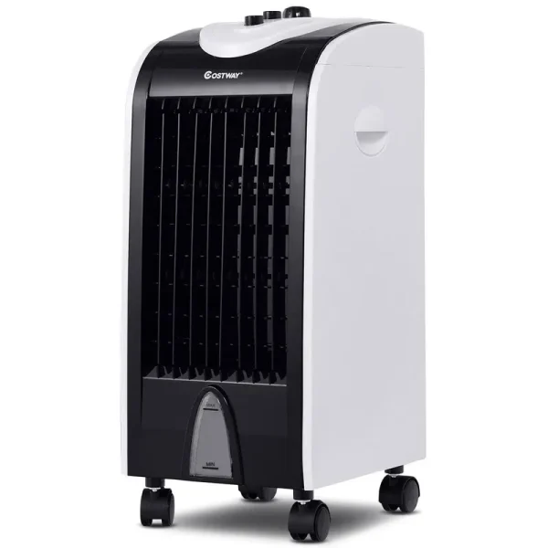 GZMR 256-CFM 3-Speed Indoor Portable Evaporative Cooler for 250-sq ft (Motor Included) in Black | HYDQ-23667