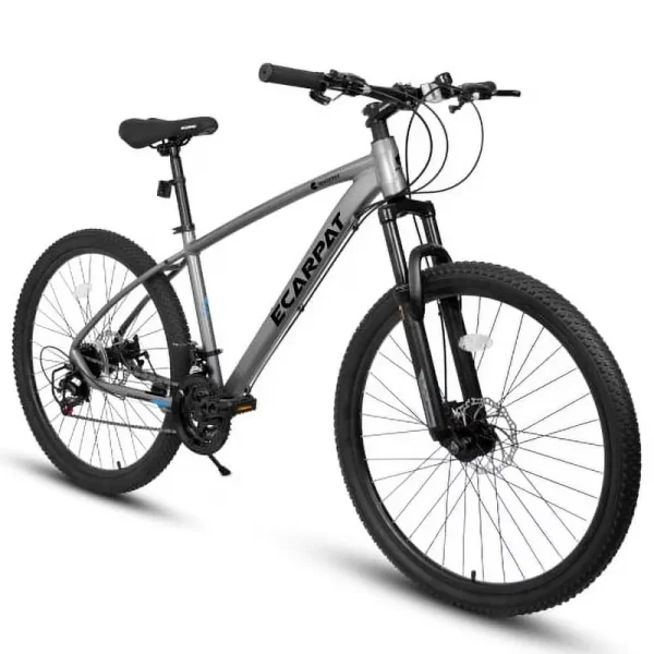 Raistyw 700C Hybrid Road Bike, 16 - Speed Outdoor Mountain Bike with Disc Brakes, Light Weight Aluminum Frame, Racing Bike for Men Women, L Size, Black