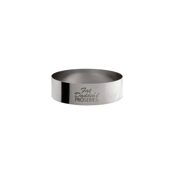 Fat Daddio's Stainless Steel Round Cake & Pastry Ring 2.5 x 0.75 inch