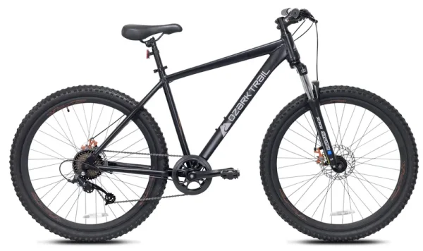 Ozark Trail 27.5" Vibe Mountain Bike, Medium Frame, Black, Adult, Unisex