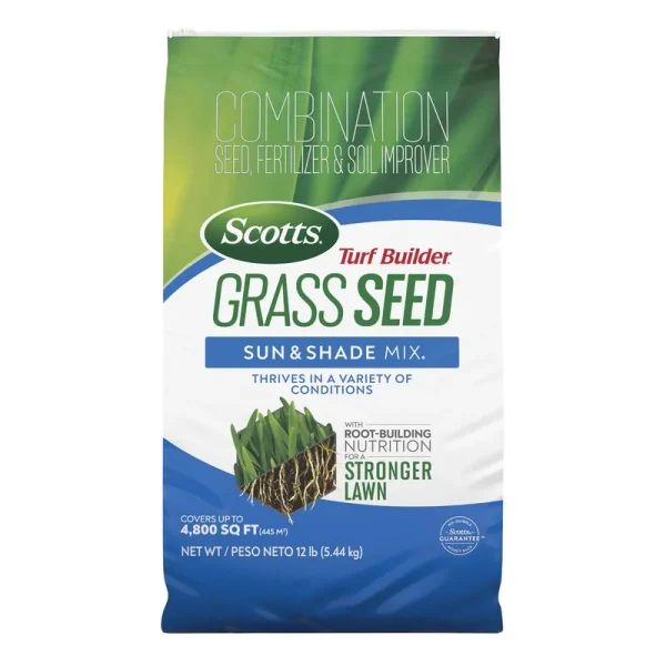 Scotts Turf Builder Grass Seed Sun & Shade Mix 12 lbs.
