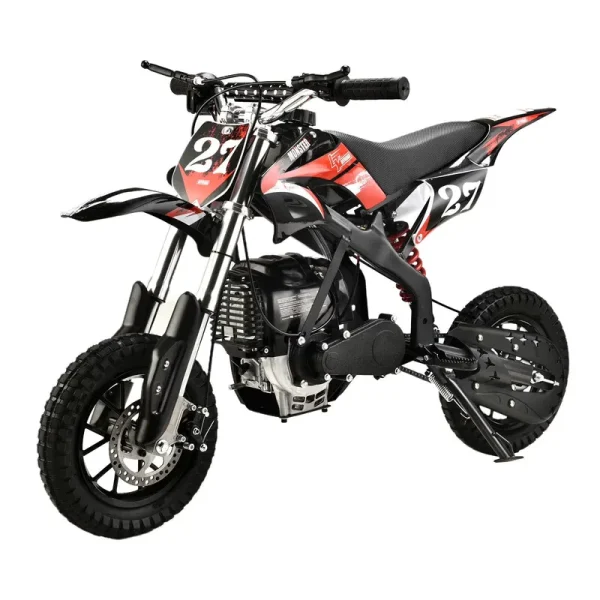 Mini Dirt Bike Gas Powered 4 - Stroke 40cc Pocket Pit Bike Brakes Motorcycle for Kids Teens Black
