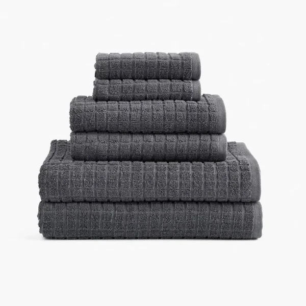 Cotton & Hemp Towel in Smoke by Under The Canopy