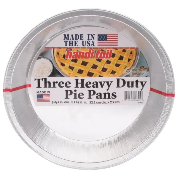 Handi Foil Pie Pans, Heavy Duty - 3 pans