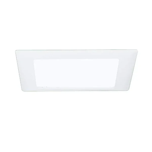 Halo 10p Recessed Ceiling Light Square Trim with Glass Albalite Lens, White, 9-3/8" (Pack of 12)