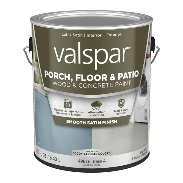 Valspar Tintable Satin Exterior Porch and Floor Paint (1-Gallon)