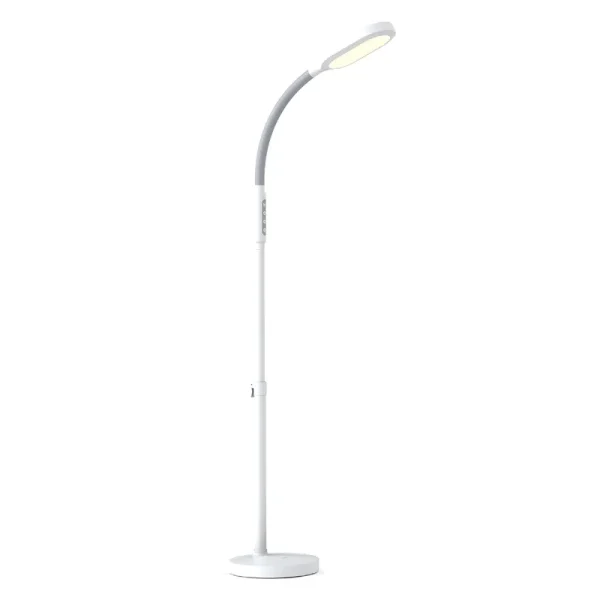 Verilux ? HappyLight ? Duo - 2-in-1 Light Therapy & Task Floor Lamp - UV-Free Full Spectrum LED, 10,000 Lux, Adjustable Brightness and Color