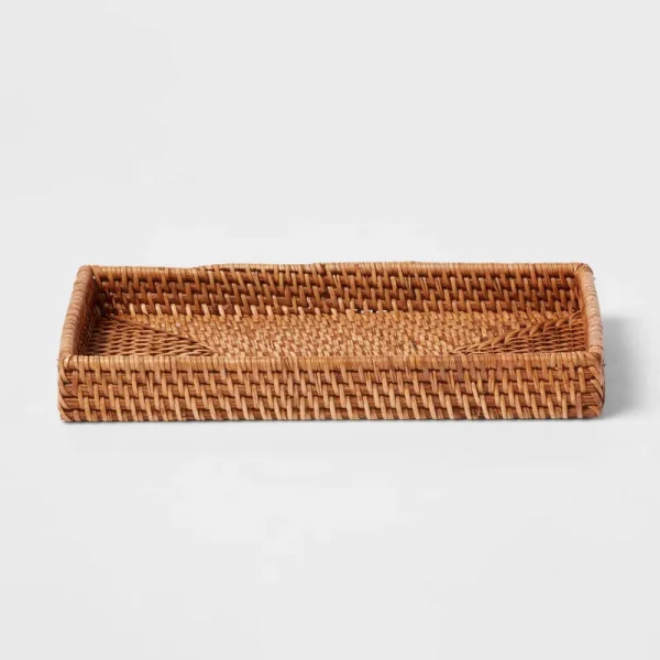 Threshold Rattan Tray Light Brown
