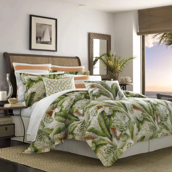 Tommy Bahama Palmiers Comforter Set California King - Green