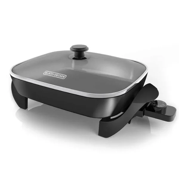 Black & Decker SK1215BC Family Sized Electric Skillet, Black 12" x 15"