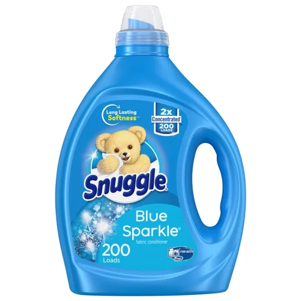 Snuggle Liquid Fabric Softener, 2x Concentrated, Blue Sparkle, 200 Loads, 80 fl. oz.