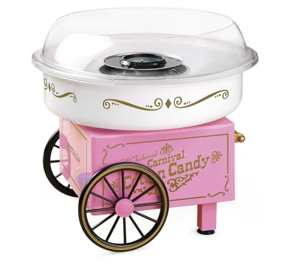 Nostalgia Vintage Hard & Sugar-Free Candy Cotton Candy Maker - Pink