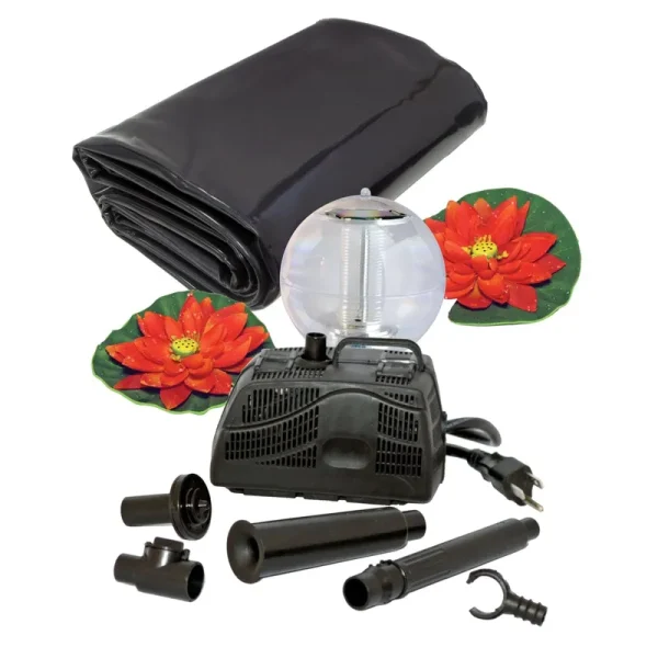 Koolscapes 270 Gallon Pond Kit with Solar Light