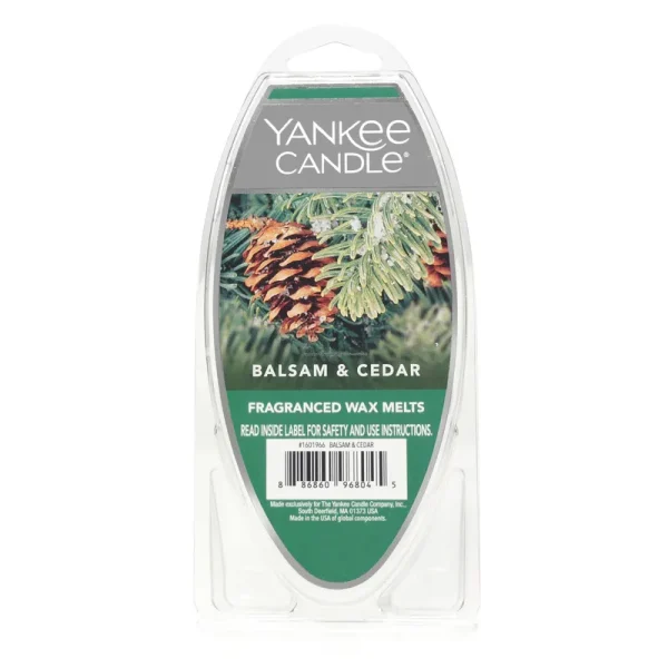 Yankee Candle Fragranced Wax Melts - Balsam & Cedar
