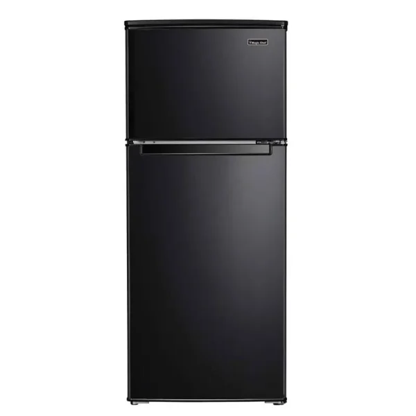 18.5 in. W 4.5 Cu. ft. 2-Door Mini Refrigerator with Freezer in Black