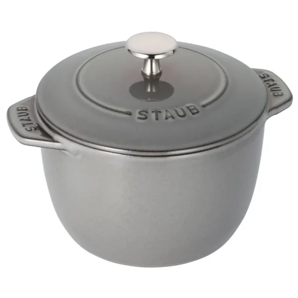 Staub Cast Iron 1.5-Quart Petite French Oven - Graphite Grey