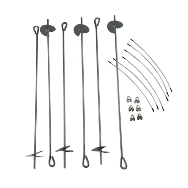 Shelter-It 30" Ground Auger Kit - Gray