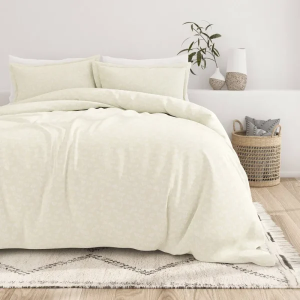 ienjoy Home Premium Ultra Soft Wheatfield Pattern 3 Piece Duvet Cover Set