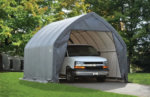 ShelterLogic Garage-In-A-Box Peak Style for SUV/Truck, Gray