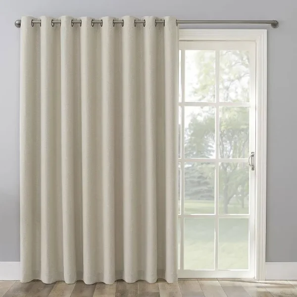 The Big One Kentfield Grommet Sliding Patio Door Curtain Panel - Ecru - 100x84