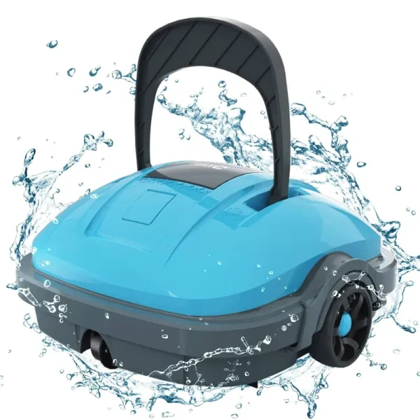 WYBOT Wy1102 Cordless Robotic Pool Cleaner Dual-Motor, 180m Fine Filter Blue