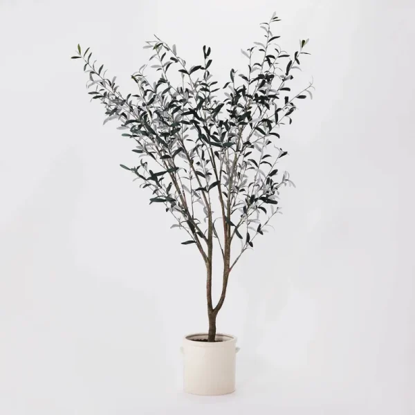76.5"x 30" Artificial Olive Tree in Ceramic Pot - Threshold Designed with Studio McGee
