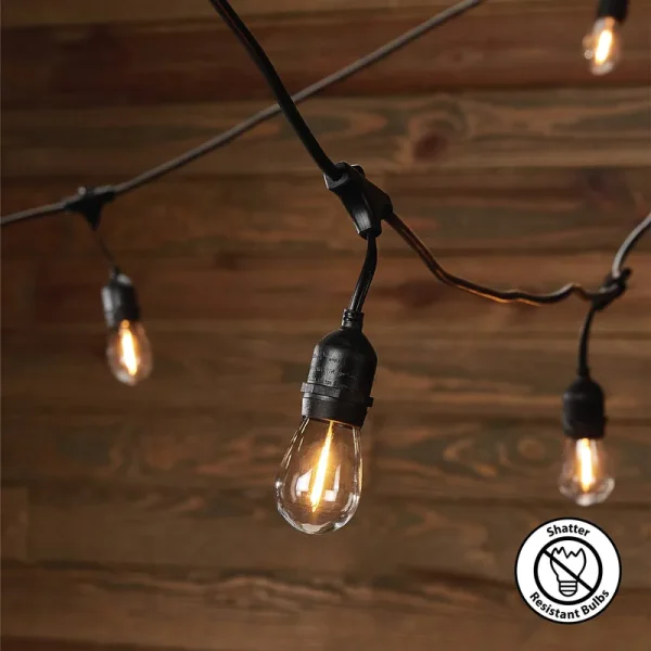 Portfolio 48-ft 18-Light Plug-In White LED String Lights