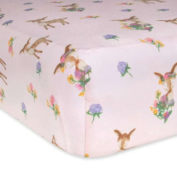 Burt's Bees Baby - Sweet Doe Organic Cotton BEESNUG Fitted Crib Sheet