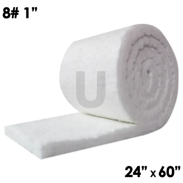 UniTherm Ceramic Fiber Insulation Blanket Roll 8#Density 2300F 1"x24"x60"