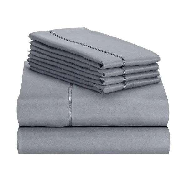 6 PC LuxClub Sheet Set Bamboo Sheets Deep Pockets 18" Eco Friendly Wrinkle Free Sheets Hypoallergenic Anti-Bacteria Machine Washable Hotel Bedding