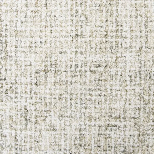 Pershing Handmade Tufted Wool Beige Area Rug Rug Size: Round 8'