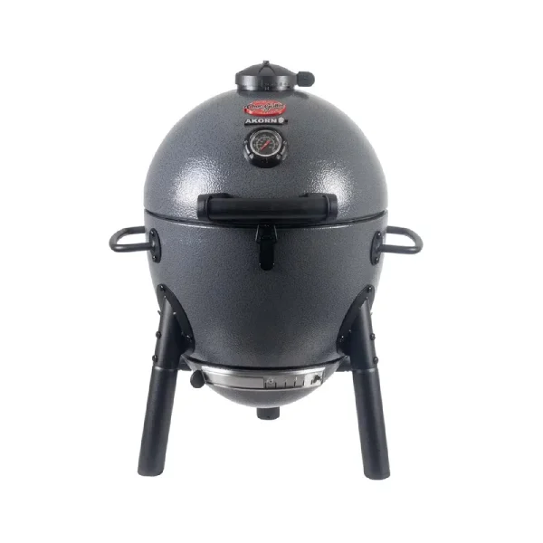 ? Akorn? Jr. Portable Kamado Charcoal Grill and Smoker with Cast Iron Grates and Locking Lid with 155 Cooking Square Inches in Ash, Model E86714
