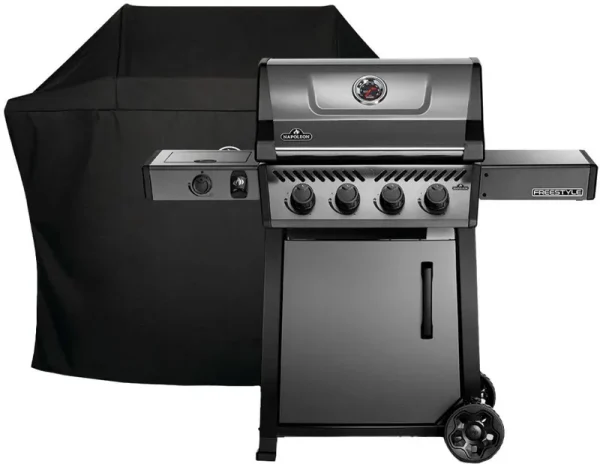 Napoleon - Freestyle 425 Propane Gas Grill with Cover - Graphite Gray