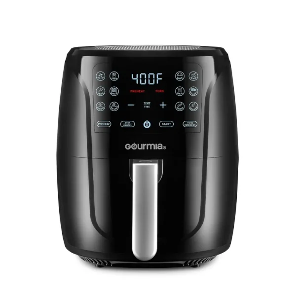 Gourmia 6-qt Digital Air Fryer with Guided Cooking Black gaf686