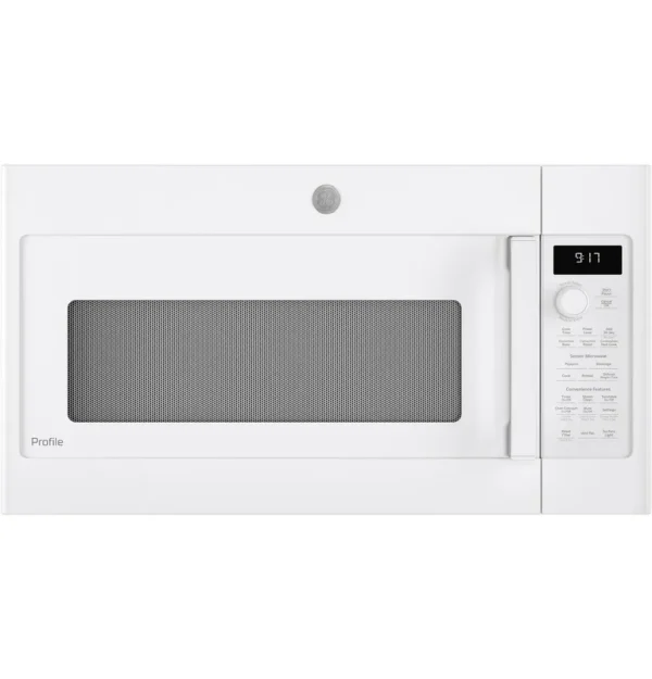 GE Profile 1.7 Cu. ft. Convection Over-The-Range Microwave Oven White
