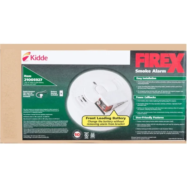 Kidde i12060 AC/DC Spring Load Front Door Battery - 6 count