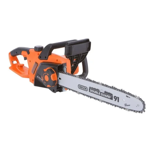 Yard Force 16 in. 15 Amp High-Performance Electric Chainsaw with Auto Chain Tensioner with Bonus PPE Kit