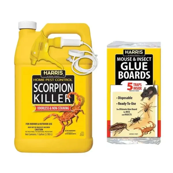1 gal. Scorpion Killer Spray and Pest Glue Boards (5-Pack)