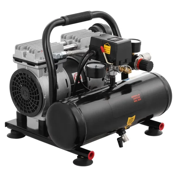 KFFKFF Air Compressor with 1 Gallon Steel Tank, 1HP, 1.5 CFM at 90PSI & Max Pressure of 120PSI, Oil - Free Operation, 78db Low Noise Level, Ideal for Automotive Maintenance, Tire Inflation