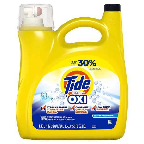 Tide Simply Detergent, Refreshing Breeze - 150 fl oz