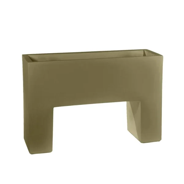 Muro Planter by Maceteros Size: 6.25" H x 9.5" W x 3.25" D, Color: Khaki Vondom