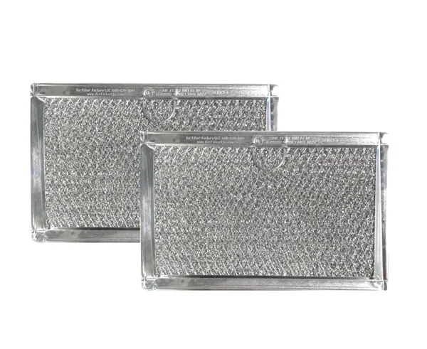 2-Pack Air Filter Factory Replacement for GE WB06X10608 Microwave Oven 12-Layer Aluminum Grease Filter