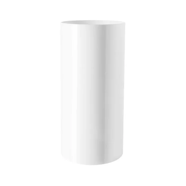 Royal Imports Flower Acrylic Vases Cylinders - Decorative Centerpiece Display for Home or Wedding - Non Breakable Plastic, 5x10 - White