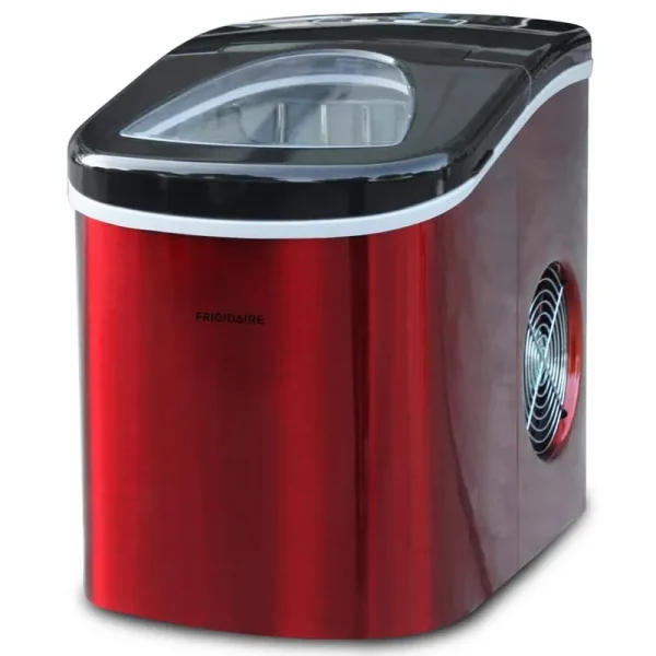 Frigidaire 26 lb. Portable Counter Top Ice Maker in Red Stainless