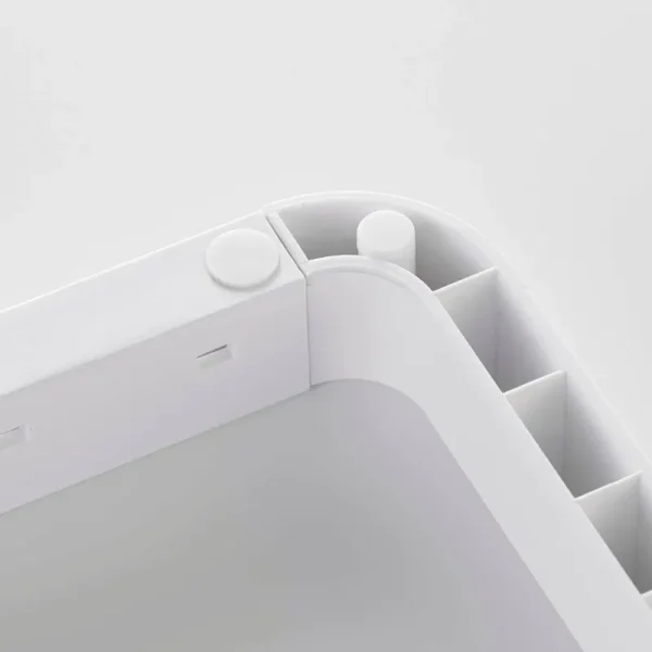 Yamazaki Home Tower Adjustable Lid Pan Organizer White