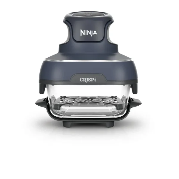 Ninja Crispi 4 - in - 1 Portable Glass Air Fryer Cooking System, 4 - Qt & 6 - Cup Containers, Cyberspace