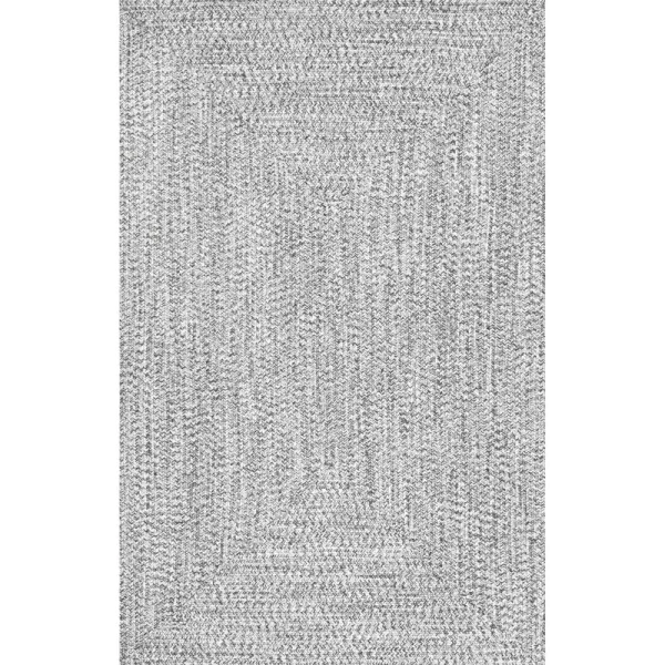 nuLOOM Wynn Braided Indoor/Outdoor Area Rug, 2' x 3', Salt and Pepper