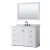 White / White Carrara Marble Top / Matte Black Hardware